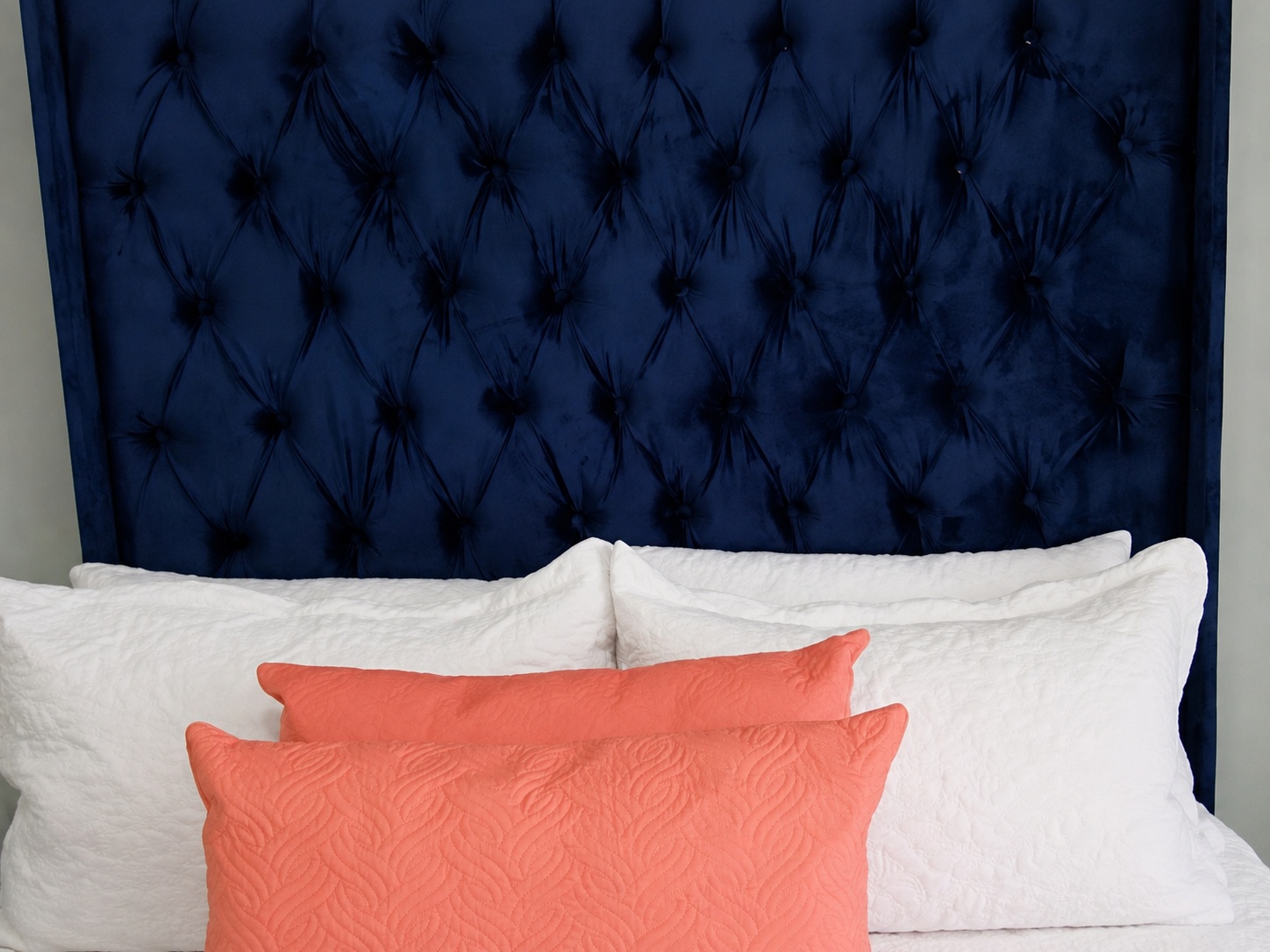 Blue Headboard Detail