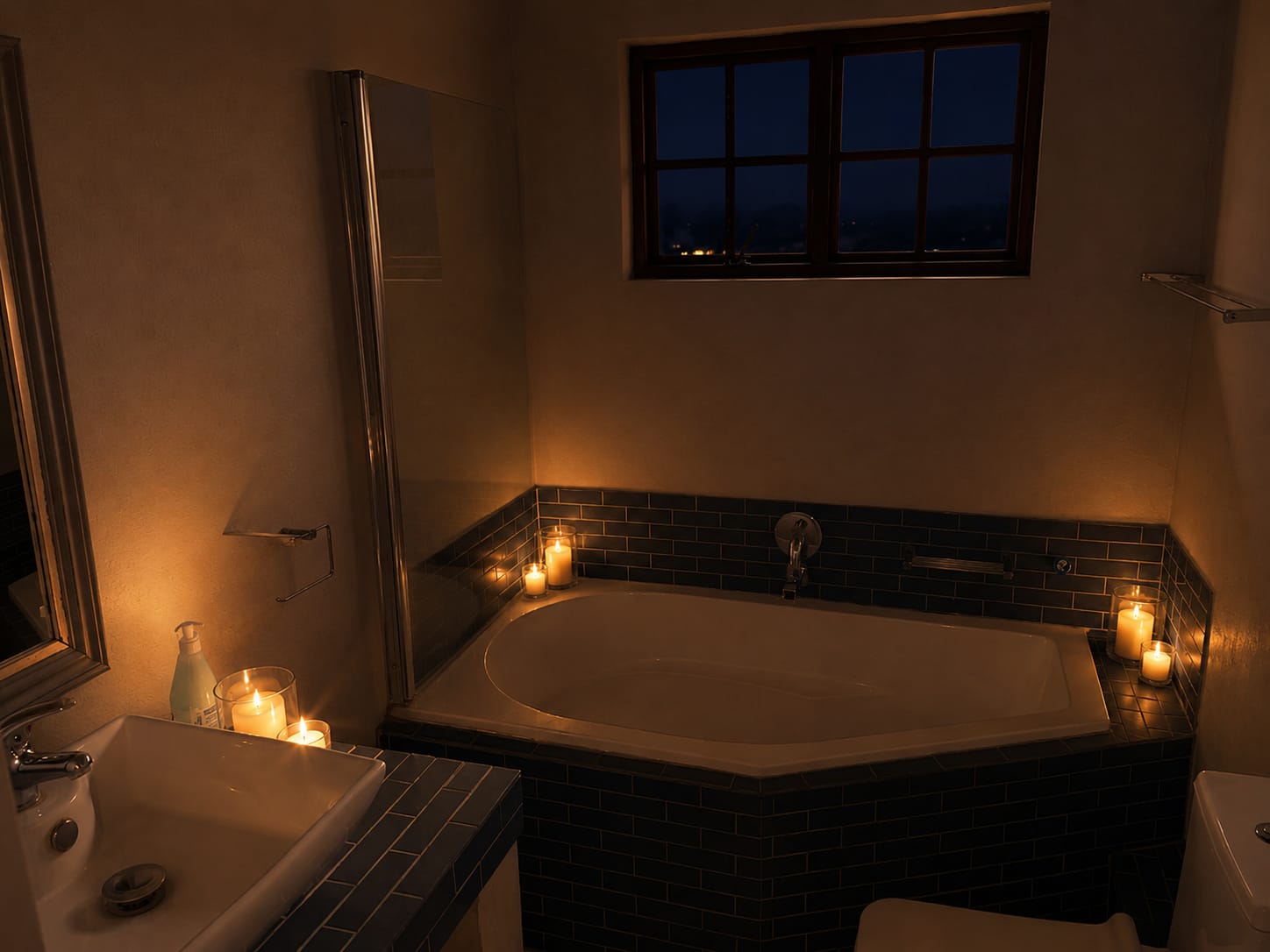 Romantic Bath Moment